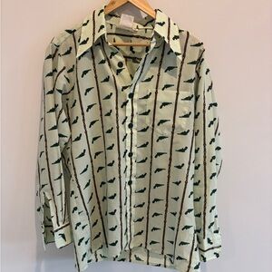 Pulse Cream and Green Striped Shirt